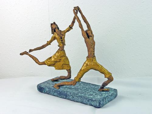 Vic Zumsteg, Enjoyment of life / Lebensfreude (Vic Zumsteg), Abstract art, People: Couples, Abstract Art, Expressionism
