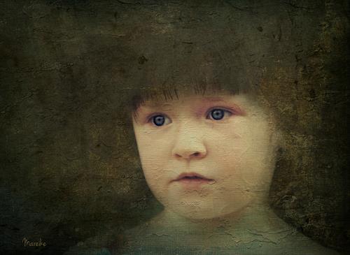 Heike Hultsch, Marie, People: Children, Emotions: Safety, Photo-Realism, Expressionism
