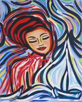 Damaris-Dorawa-People-Women-Landscapes-Sea-Ocean-Modern-Age-Pop-Art
