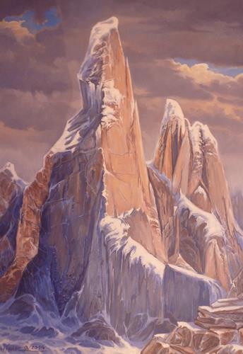 Wilhelm Laufer, Cerro Torres, Landscapes, Contemporary Art, Expressionism