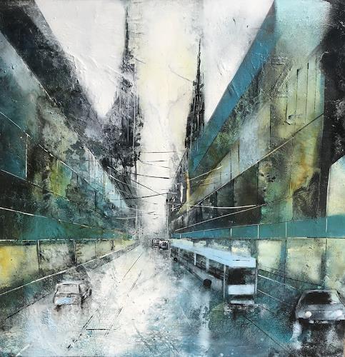 Nicole Glück, ON THE ROAD, Abstract art, Abstract art, Abstract Art, Abstract Expressionism