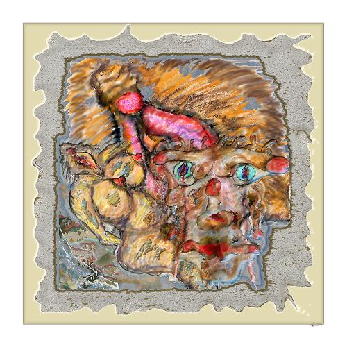 Marian Kuklinski, Bonehead, Abstract art, Miscellaneous Erotic motifs, Contemporary Art